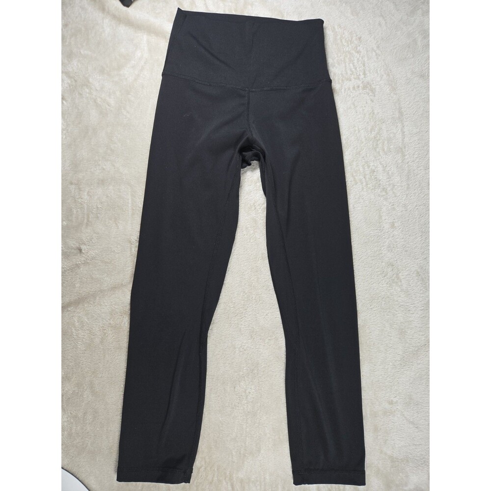 Lululemon Align Crop High Rise Black 21" Leggings Women's Size 2